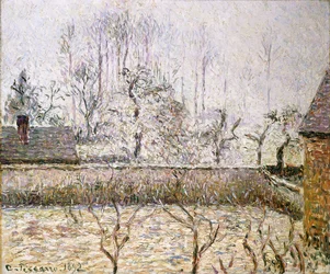 Paisaje con escarcha y niebla, Eragny