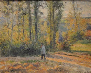 Paisaje con un Cazador, Pontoise, 1879