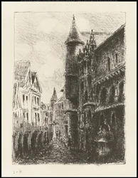 Rue Saint-Romain, Rouen, primera placa