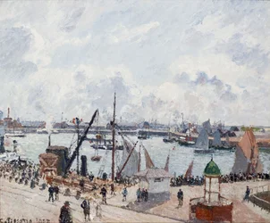 El puerto exterior de Le Havre. Mañana. Sol