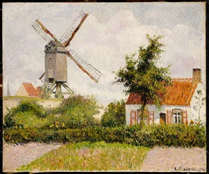 Molino de viento en Knokke, Bélgica, 1894