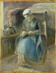 Mujer cosiendo, 1881
