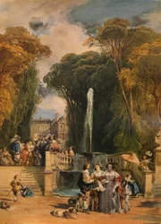 Jardín de un castillo francés, 1832, 1938