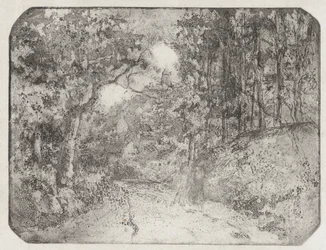 Camino bajo los árboles en Pontoise, 1879
