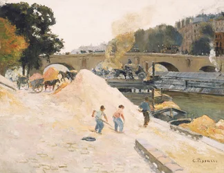 Francés: Le Pont-Marie vu depuis le quai d