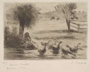 La niña de los gansos, 1888