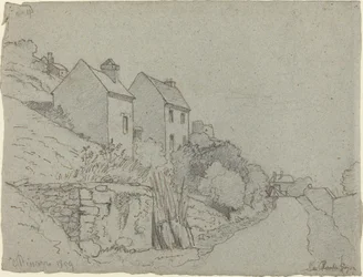 Casas junto a un camino, 1859