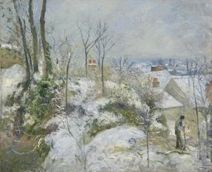 Conejera en Pontoise, Nieve, 1879