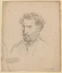 Autorretrato, perfil de tres cuartos a la izquierda (Caracas (?) 1853/54)