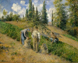 La cosecha, Pontoise La Récolte, Pontoise, 1881