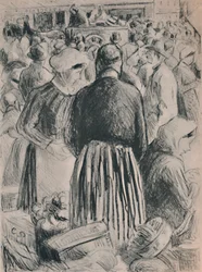 El mercado en Pontoise, 1895, 1946