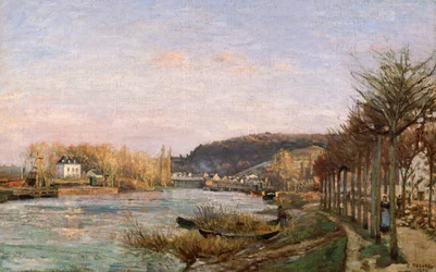 El Sena en Bougival, 1870
