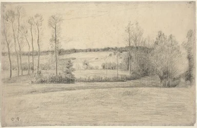Árboles y Praderas en Eragny, 1895-1900