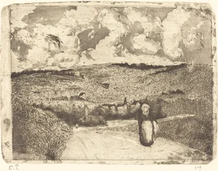 Mujer en el camino