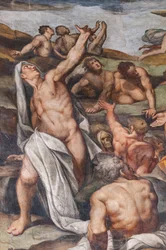 El Juicio Final, detalle (fresco)