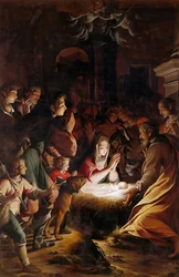 La adoración de los pastores, c. 1615
