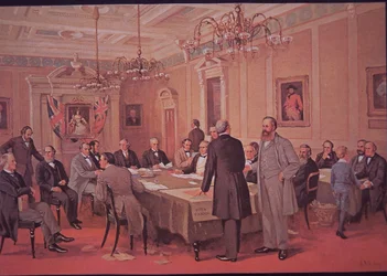 Ley de América del Norte Británica 1867, resultando en Canadá