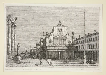 Vista Imaginaria de S. Giacomo Di Rialto, de la serie Vedute (Vistas)