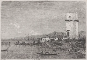 La Torre di Malghera (La Torre de Malghera), de la serie Vedute (Vistas)