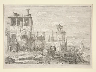 El Monumento Ecuestre, de la serie Vedute (Vistas)