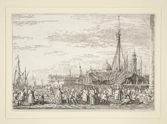 El Mercado del Molo, de la serie Vedute (Vistas)