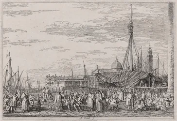 El Mercado del Molo, de la serie Vedute (Vistas)