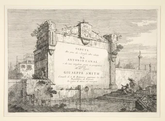 Placa de título, de la serie Vedute (Vistas)