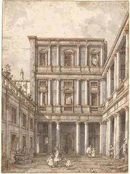 Un patio veneciano, en la Procuratie Nuove