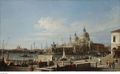 Según Canaletto - Venecia la Dogana y Santa Maria della Salute desde el Molo, c. 1740 - 1760