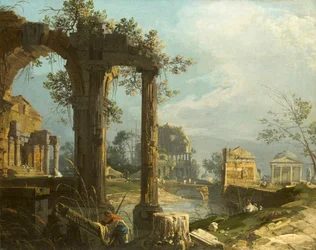 Canaletto - Capriccio con ruinas 1742-44