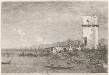 La Torre de Malghera Rostros en lugares existentes e inventados (título de la serie) Vedute altre prese da i Luoghi altre ideate da Antonio Canal (título de la serie)