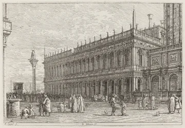 La librería. V. [arriba a la izquierda], en o antes de 1742
