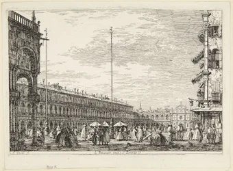 Piazza San Marco con las Procuratie Nuove y San Geminiano