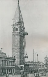 Reparando el Campanile, 1746-1756, 1925