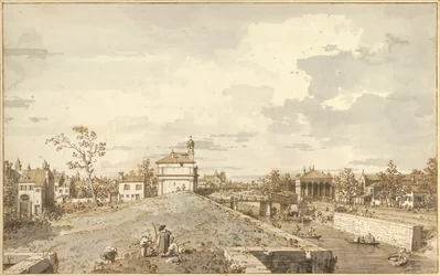 El Porta Portello con el Canal de Brenta en Padua, 1740-1743