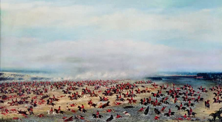 Batalla de «Tuyutí», de las pinturas que representan la Guerra de la Triple Alianza