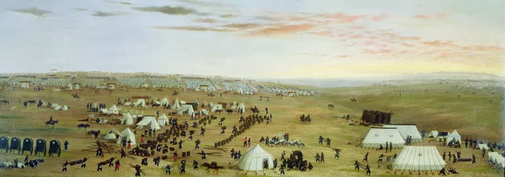 El campamento de Uruguaiana, Río Grande, Brasil