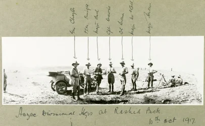 Cuartel General de la División ANZAC en Rashid Beck, octubre de 1917
