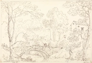 Puente cerca de la iglesia de Loweswater, 2 de agosto de 1835