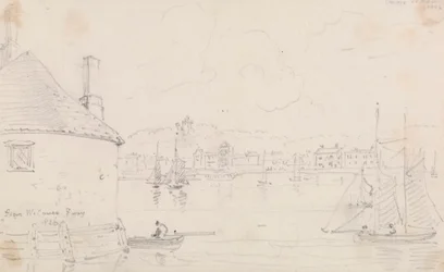 Cowes, desde West Cowes Ferry, 22 de marzo de 1826