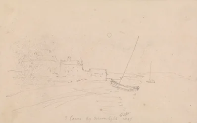 East Cowes a la luz de la luna, septiembre de 1827