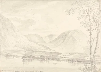 Parte de Mellbreak sobre el lago Crummock, 1 de agosto de 1835