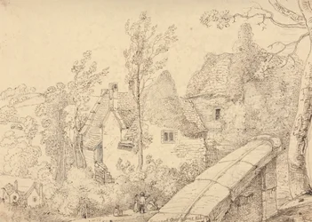 Ruinas de la abadía de Crewkerne, mayo de 1833