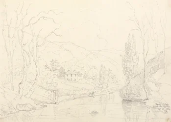 Rydal Cottage desde el puente, 8 de febrero de 1836