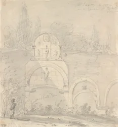 Restos sajones en un jardín de Canterbury