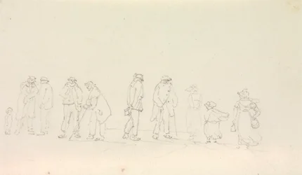 Boceto de un grupo de personas