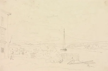 Boceto de un paisaje fluvial, Isla de Wight