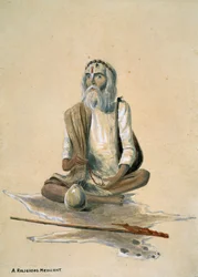 Un mendicante religioso, India