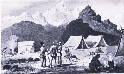 Campamento en el Himalaya, de 