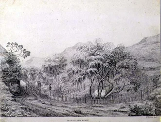 Tumba de Napoleón en Longwood en la Isla de Santa Elena